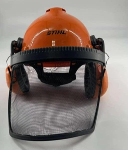 Stihl Forstschutzhelm Forsthelm Waldarbeiterhelm  Gesichts- Gehörschutz Orange - Bild 1 von 8