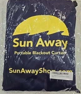 SUN AWAY Portable Blackout Curtain with Window Suction Cups - Picture 1 of 3