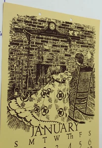 1970's Wolf Creek Printery Alderson, West Virginia small press calendar - Picture 1 of 5