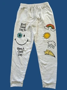 Smiley Originals Damen Jogginghose weiß Have A Good Day, Rainbow Größe L - Bild 1 von 8