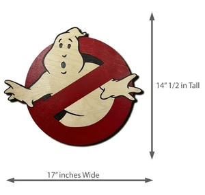 Ghostbusters Symbol - Wandbild aus Holz - Handarbeit - Unikat - Schön! - Groß! - Bild 1 von 3