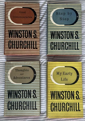 Winston Churchill Set 4 Books 1st Odhams Editions 1947 Rare - Image 1 of 4