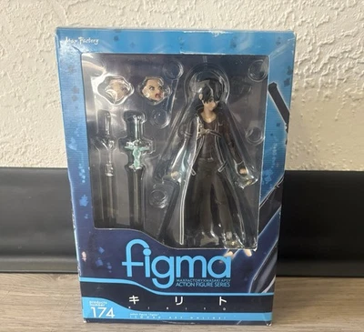 Max Factory Sword Art Online: Kirito (Black Swordsman) Figma #174 Figure New - Image 1 of 4
