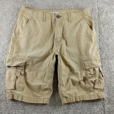 Urban Pipeline 工装短裤男式 33 卡其色棕褐色经典口袋户外休闲 — 第 1/4 张图片