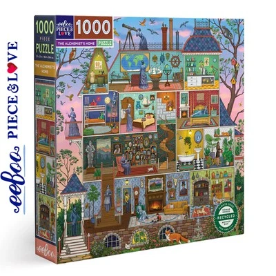 eeBoo THE ALCHEMISTS HOME 1000 pc Square Jigsaw Puzzle Super Deluxe PZTAST - Image 1 of 4