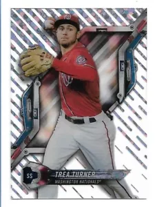 Trea Turner 2018 Topps High Tek Pattern 1 Difractor de órbita diagonal #HT-TT - Imagen 1 de 2