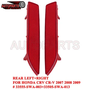 Luces reflectoras de parachoques trasero izquierdo derecho para Honda CRV CR-V 45116 - Imagen 1 de 11