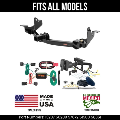 For 14-24 Ram ProMaster 2500 Trailer Hitch +7Pin Wiring Fits All Models Curt Tow - Image 1 of 4
