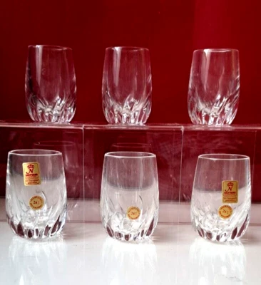 6 Nachtmann Yvonne Schnapsgläser Stamper H 6  cm signiert - Bild 1 von 2