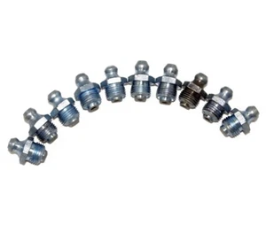 Pezón de grasa 1/8 BSP recto 10 unidades para JCB 3cx 4cx 530 532 535 537 - Imagen 1 de 4