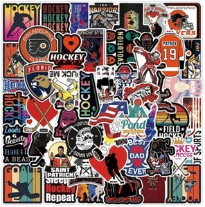 HOCKEY Vinyl Stickers ~ Sports TEAMS ~ WATERPROOF Decals - Bild 1 von 9