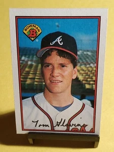 1989 Bowman Tom Glavine Atlanta Braves #267 Baseball Card - Foto 1 di 2