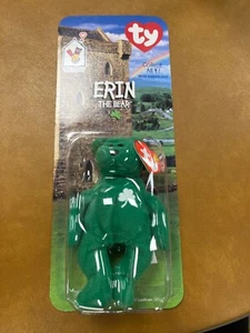 Seltene TY McDonalds TEENIE BEANIE BABY ERIN DER BÄR 1997 nicht mehr produziert mit Fehlern!! - Bild 1 von 4