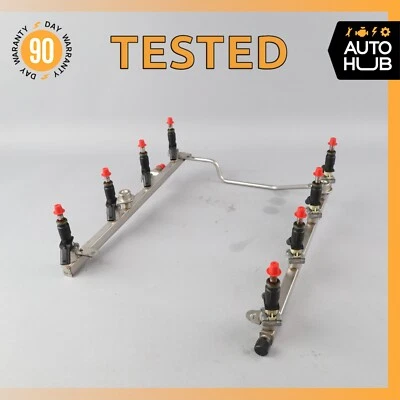 07-12 Mercedes R230 SL550 M273 Riel de inyección de combustible con inyectores de combustible OEM Foto 1 de 4