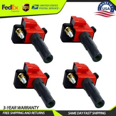 High Performance 4 Ignition Coil For Subaru Impreza WRX 2002-2003 2.0L H4 UF480 - Image 1 of 4