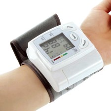 Monitor Heart Beat Rate Pulse Meter LCD Digital Automatic Wrist Blood Pressure