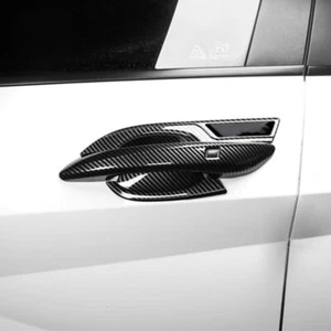 Carbon Fiber Style Outer Door Handle Bowl Cover Trim For Hyundai Elantra CN7 N - Bild 1 von 3