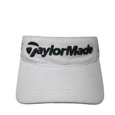 TaylorMade Strapback Sun Visor Hat White One Size Burner R11 Embroidered - Image 1 of 4