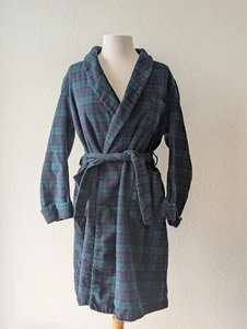 Pendleton USA Blackwatch Tartan Tweed Board Robe Dressing Gown XL Vtg - SHRUNK - Picture 1 of 12