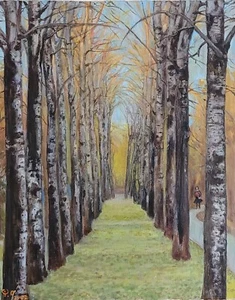 Sunset,Landscape,Contemporary,Realism,Size 16"x20",2022,U.S - Picture 1 of 3