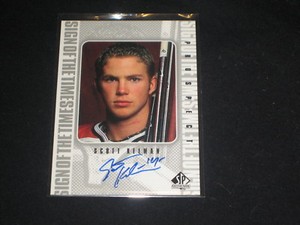 SCOTT KELMAN SP NHL HOCKEY LEGEND GENUINE CERTIFIED AUTHENTIC AUTOGRAPHED CARD
