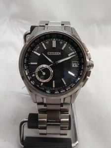 Citizen Eco-Drive F150-T021581 Satellite Wave Blk Slv Titanium Solar Mens Watch - Picture 1 of 7