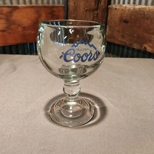 Original Coors Blue Mountain Emblem Schoner Bier großer Kelch golden, CO - Bild 1 von 12
