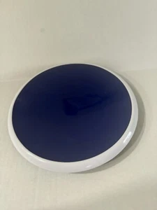 Living Quarters Melamine Indigo Blue, White Border 9” NWT. Lot Of 6 - Picture 1 of 4