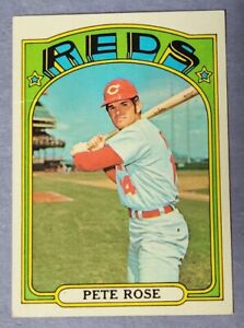 1972 TOPPS BASEBALL #559 PETE ROSE REDS EX-EXMT HAS WRINKLE NOT A CREASE