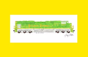Norfolk Southern Illinois Terminal 1072 11x17" impresión mate firmada por Andy Fletcher - Imagen 1 de 1