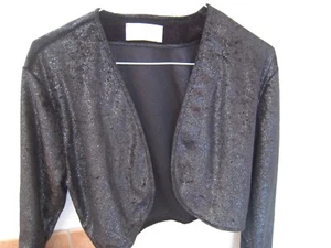 Orsay, Glitzergarn, offener Bolero, Jacke, edel, Größe 40 / M, Chic, schwarz TOP - Bild 1 von 4
