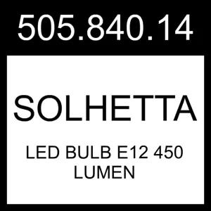 IKEA SOLHETTA LED Bulb E12 450 Lumen Chandelier/opal 2 Pack 505.840.14 - Picture 1 of 3