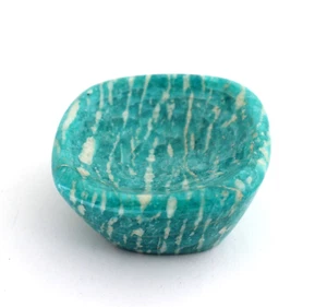 Amazonite Bowl Gemstone Decoration Healing Energy Stone approx. 73 Grams - Picture 1 of 8