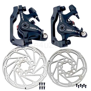 TRP Spyre-C 180/160mm CX,Road Bike Disc Brake Calipers Mechanical Black+Rotors - Picture 1 of 7