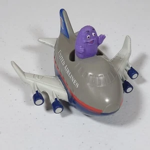 Vintage McDonalds Happy Meal Spielzeug United Airlines Flugzeug Ronald McDonald/Grimasse - Bild 1 von 6