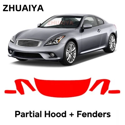 Película de protección de pintura PPF precortada para capó para Infiniti G37 cupé 2011-2016 Foto 1 de 4