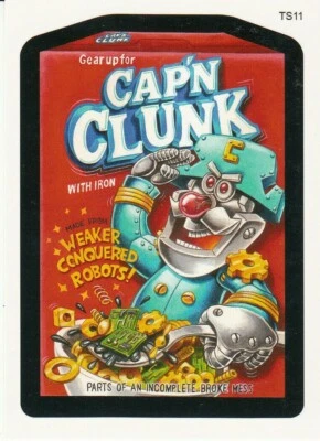 WACKY PACKAGES TS11 RARE CAP'N CLUNK SERIES 6 POSTCARDS BONUS CARD CEREAL SPOOF - Image 1 of 2