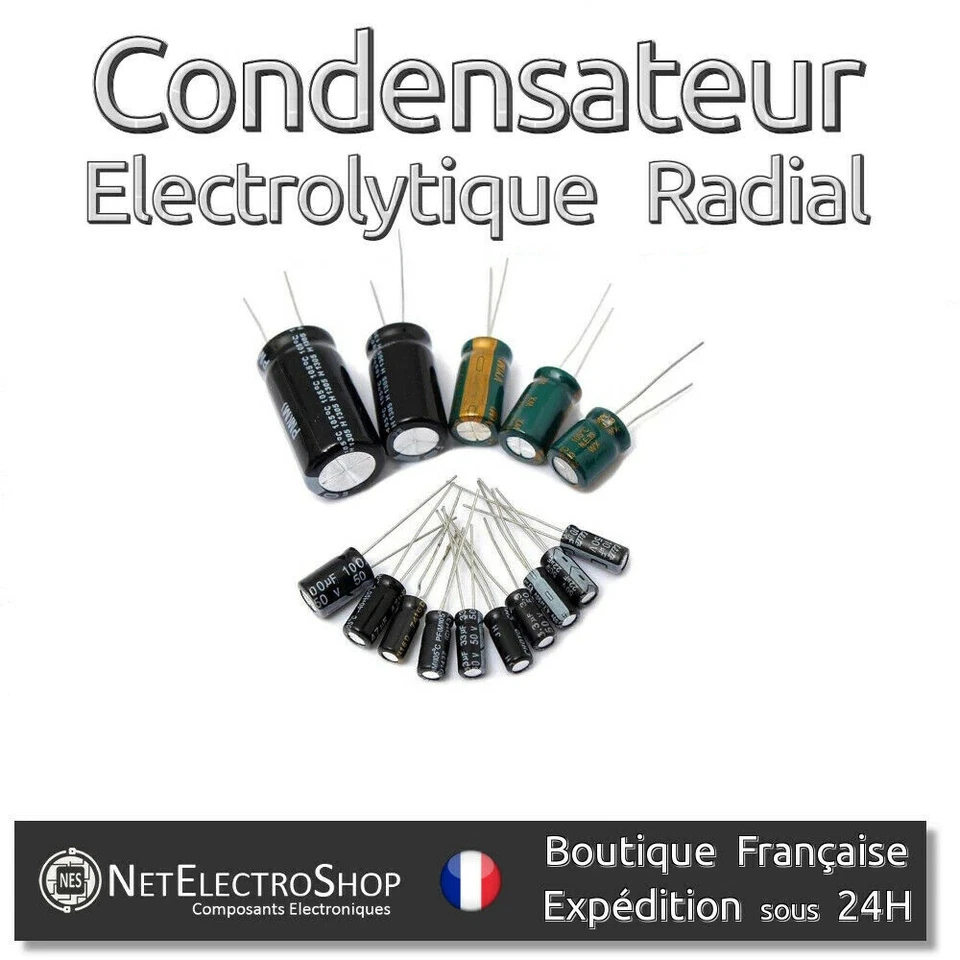 20x Condensateurs Chimiques Radiaux 3,3µF / 50V