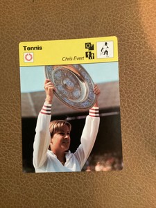 Tennis Chris Evert - Rencontre Sportscaster Card - 1977 Italy