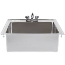 20" x 16" x 8" Stainless Steel Drop In Sink Utility Commercial with 8" FAUCET