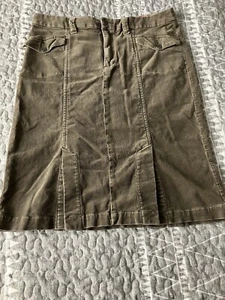Sonoma Women’s 10 Corduroy Front/Back Flap Split Skirt - Picture 1 of 8