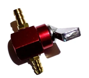 RED FUEL TAP PETCOCK SWITCH FOR HONDA ATV QUAD DIRT PIT BIKE MOTORCYCLE NEW - Picture 1 of 2