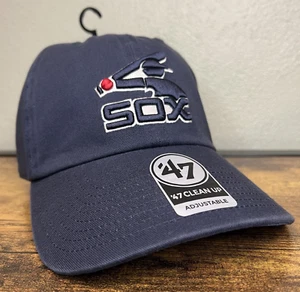 Chicago White Sox '47 Brand Clean Up Adjustable Hat Baseball Cap Cooperstown - Picture 1 of 8