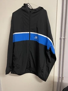 New Balance Men's Athletics Amplified Windbreaker Jacket, Blue Size 2XL - Picture 1 of 18