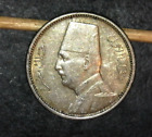 Xf+/- 1929 Egypt 2 Qirsh Silver Very Nice Clean Coin! 001034