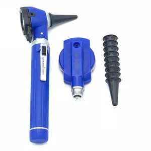 Juego de otoscopio y oftalmoscopio de bolsillo de fibra óptica LED Cross Canada 11-100 azul - Imagen 1 de 3