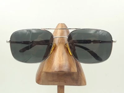 Gafas de sol vintage Vogue V3308 negras plateadas de metal cuadradas piloto SOLO MARCOS Foto 1 de 4