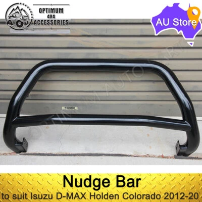 To Suit Isuzu D-MAX Holden Colorado 2012-2016 with Black Nudge Bar Grille Guard - image 1 of 3