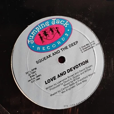 SQUEAK AND THE DEEP - LOVE DEVOTION TOUGH HIP HOP FRESH FUNK JAM! NM- 80's 1989 - Image 1 of 2