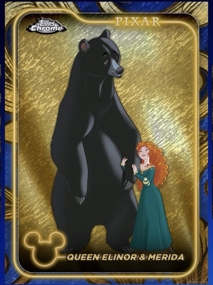 Topps Disney Collect MERIDA GILDED BLUE GALLERY OF GOLD - Image 1 of 1